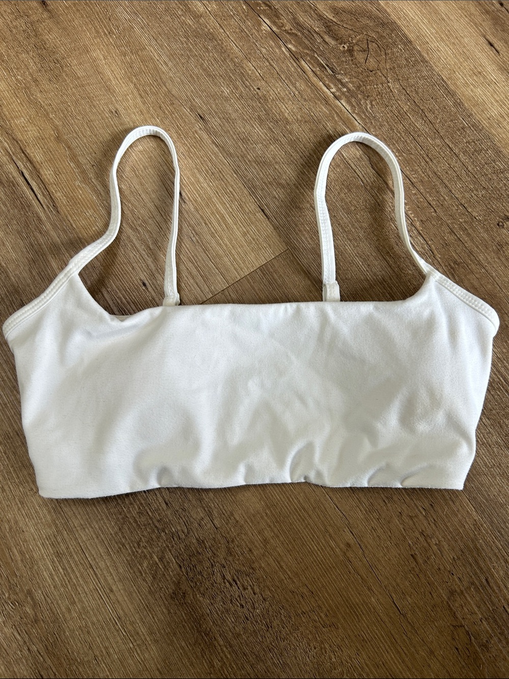 Garage White Bralette Tank Top